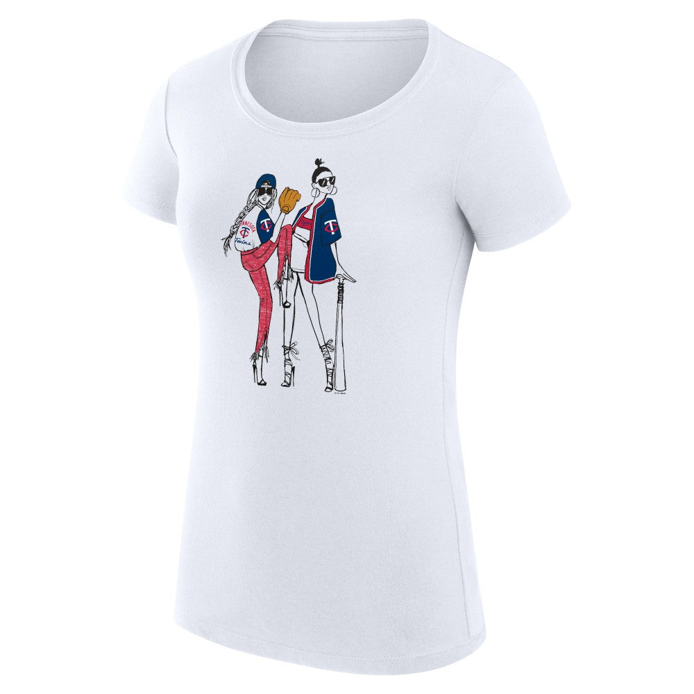 Minnesota Twins G-III 4Her by Carl Banks Women's Super-Slim Fit Lightweight Baseball Girls T-Shirt | MLB Outlet