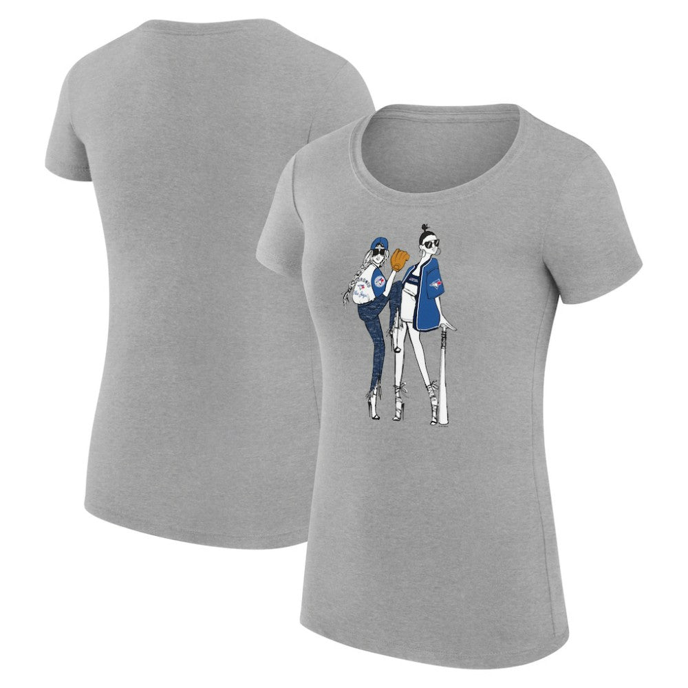 Toronto Blue Jays G-III 4Her by Carl Banks Women's Super-Slim Fit Lightweight Baseball Girls T-Shirt | MLB Outlet