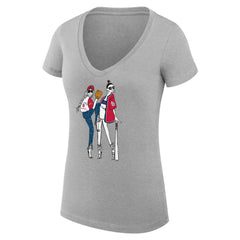 St. Louis Cardinals G-III 4Her by Carl Banks Women's Super-Slim Fit Lightweight Baseball V-Neck T-Shirt | MLB Online