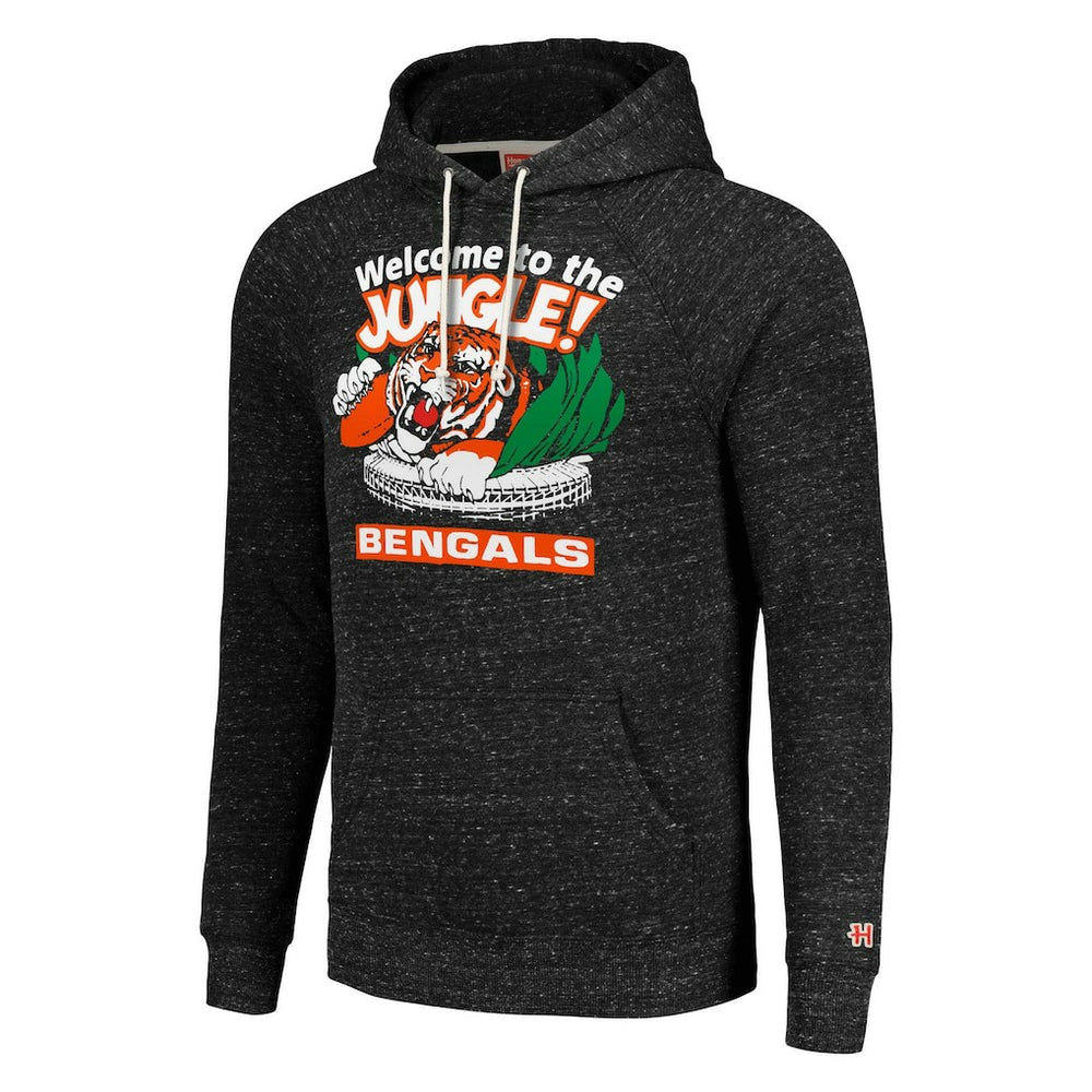 Cincinnati Bengals  Homage Unisex Hyperlocal Raglan Pullover Hoodie
