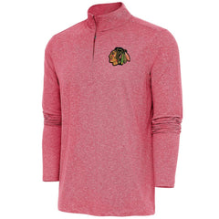 Chicago Blackhawks Antigua Hunk Quarter-Zip Pullover Top Discount