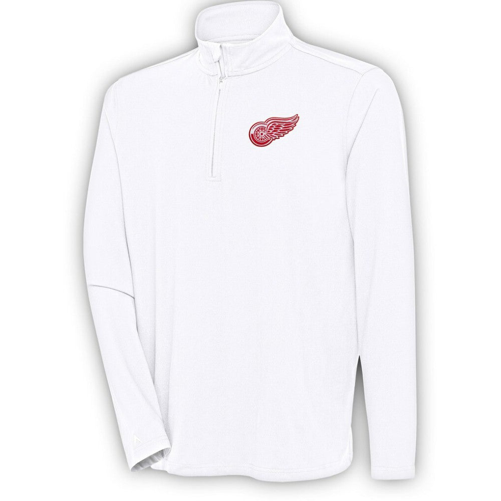 Detroit Red Wings Antigua Hunk Quarter-Zip Pullover Top Sale