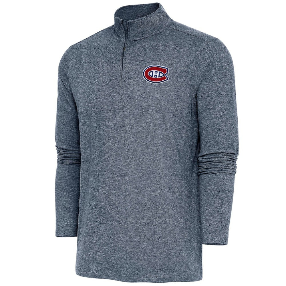 Montreal Canadiens Antigua Hunk Quarter-Zip Pullover Top Online