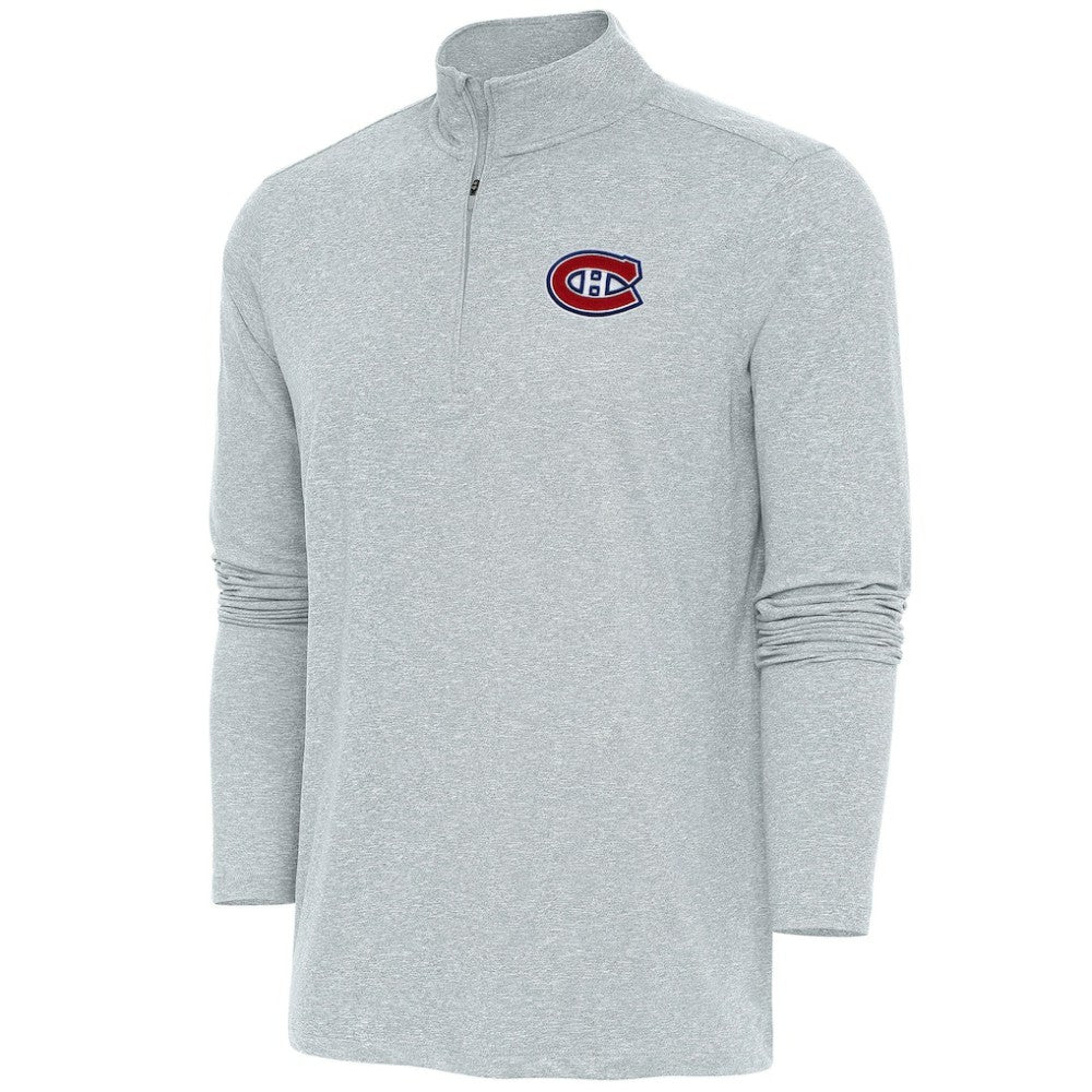 Montreal Canadiens Antigua Hunk Quarter-Zip Pullover Top Online