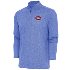 Montreal Canadiens Antigua Hunk Quarter-Zip Pullover Top For Sale