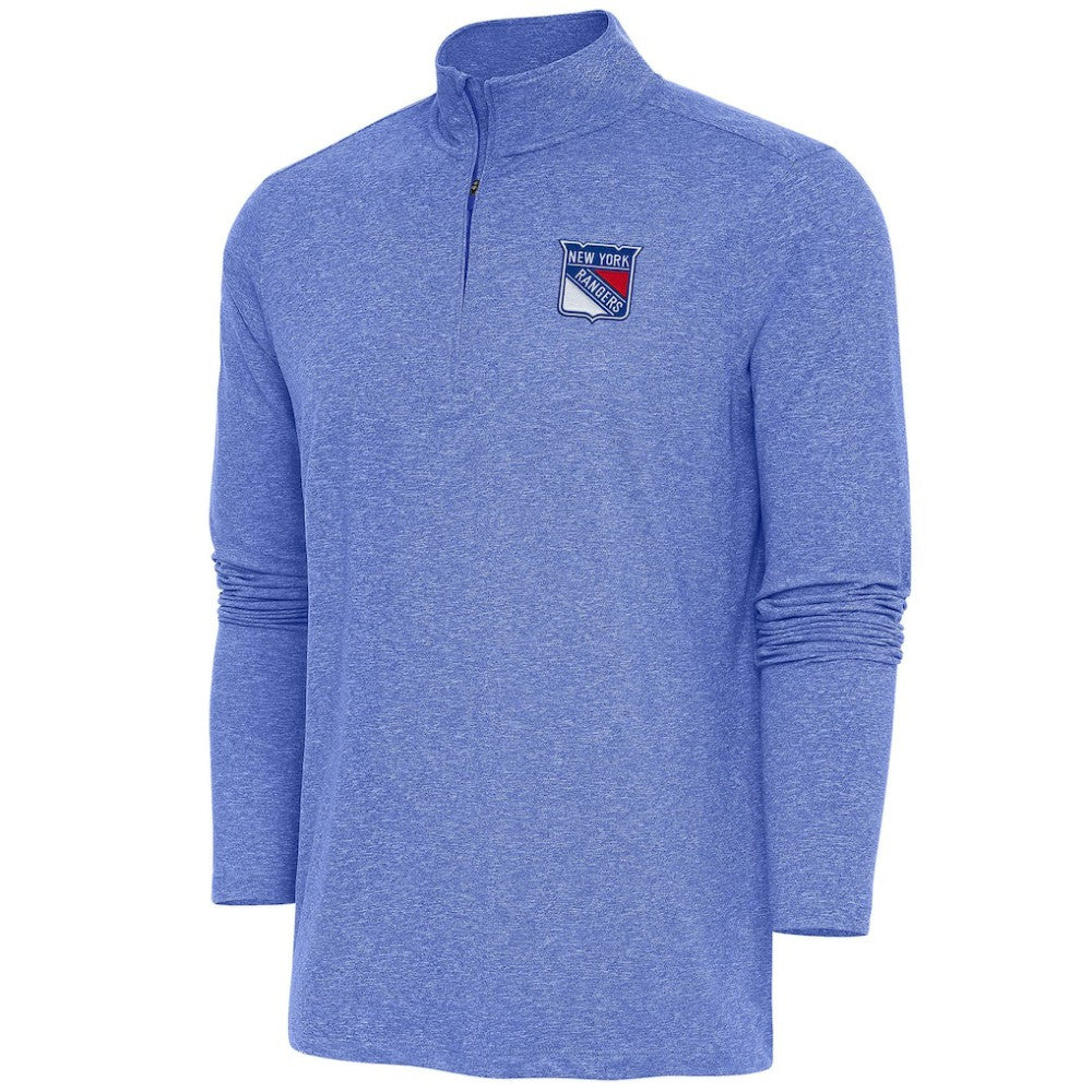 New York Rangers Antigua Hunk Quarter-Zip Pullover Top Discount