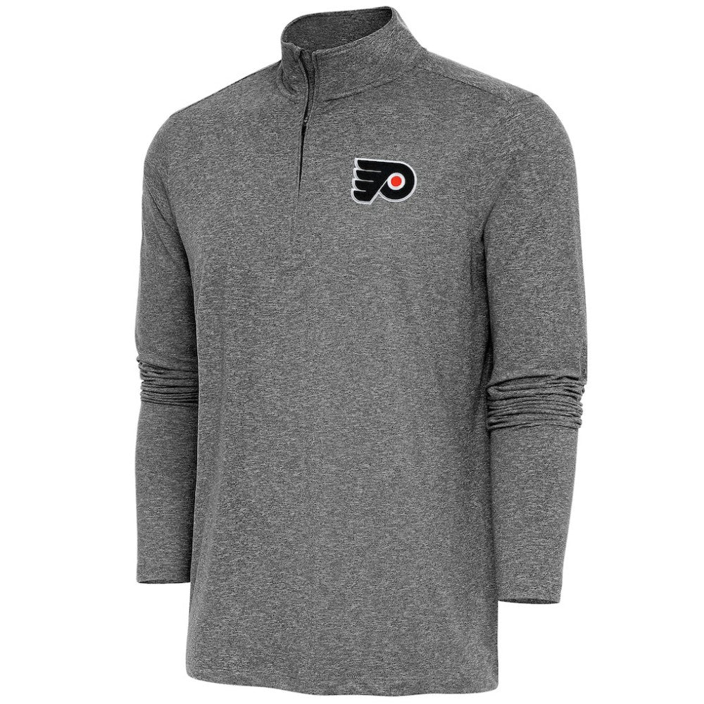 Philadelphia Flyers Antigua Hunk Quarter-Zip Pullover Top For Sale