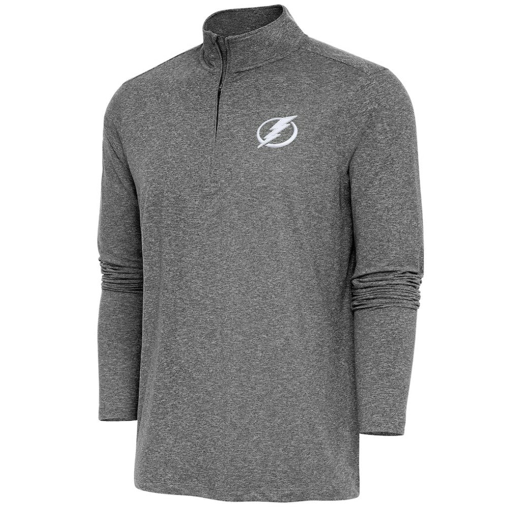 Tampa Bay Lightning Antigua Hunk Quarter-Zip Pullover Top On Sale