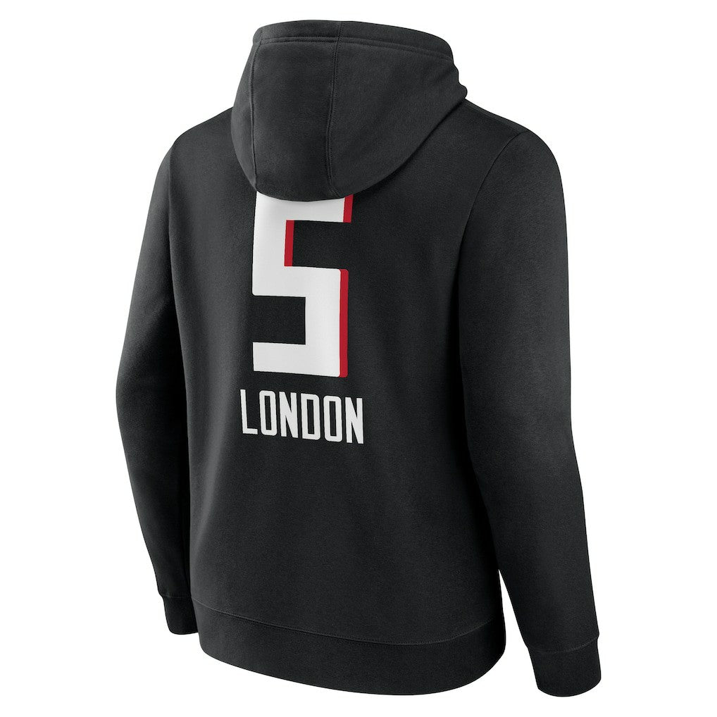 Atlanta Falcons  Drake London  Team Wordmark Player Name & Number Pullover Hoodie