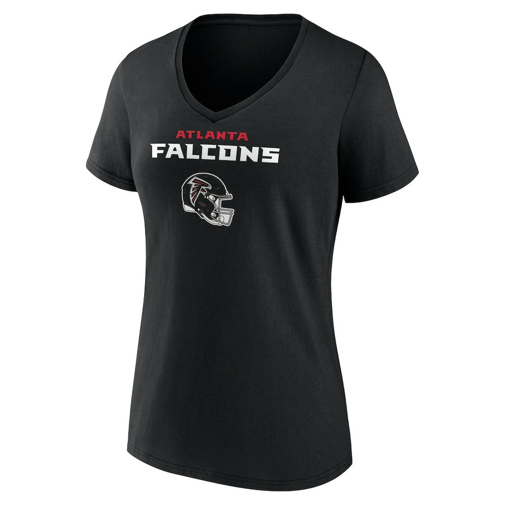 Atlanta Falcons  Drake London  Women's Team Wordmark Player Name & Number V-Neck T-Shirt