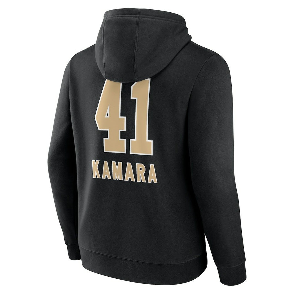 New Orleans Saints  Alvin Kamara  Team Wordmark Player Name & Number Pullover Hoodie