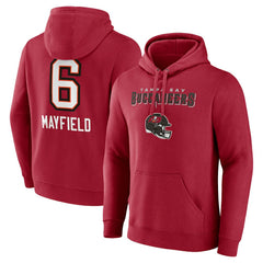 Tampa Bay Buccaneers  Baker Mayfield  Team Wordmark Player Name & Number Pullover Hoodie