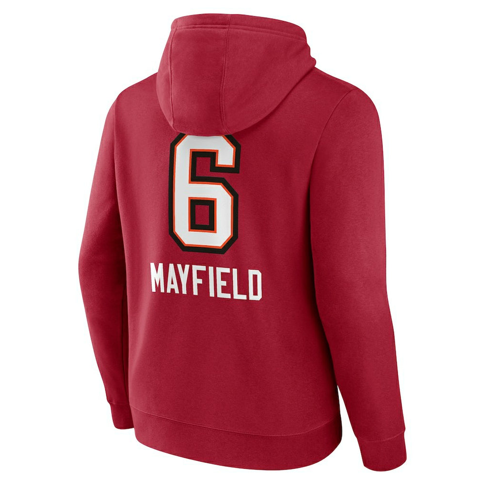 Tampa Bay Buccaneers  Baker Mayfield  Team Wordmark Player Name & Number Pullover Hoodie