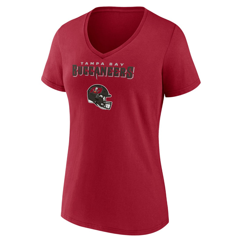 Tampa Bay Buccaneers  Baker Mayfield  Women's Team Wordmark Player Name & Number V-Neck T-Shirt