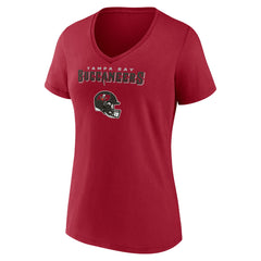 Tampa Bay Buccaneers  Baker Mayfield  Women's Team Wordmark Player Name & Number V-Neck T-Shirt