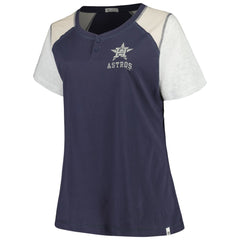 Houston Astros '47 Women's Plus Size Henley T-Shirt | MLB New