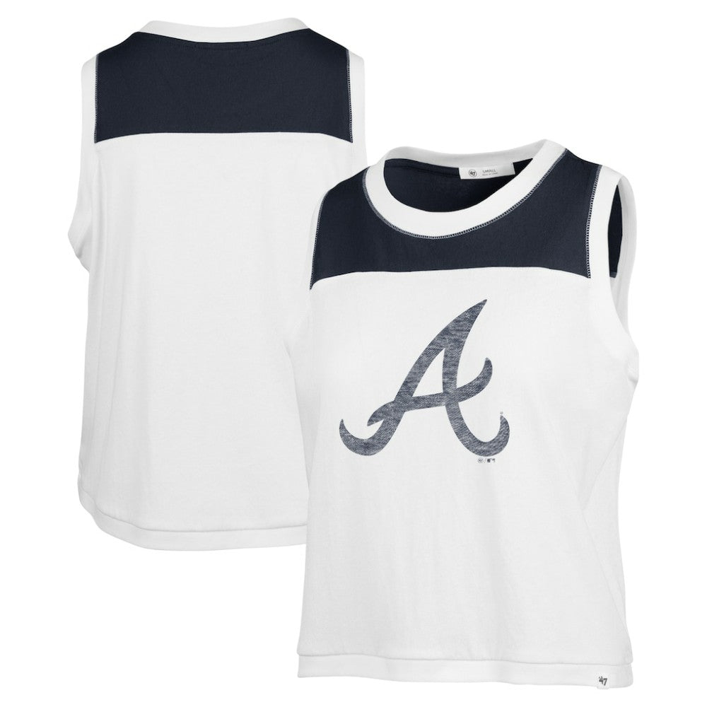 Atlanta Braves '47 Women's Plus Size Waist Length Muscle Tank Top | MLB Discount