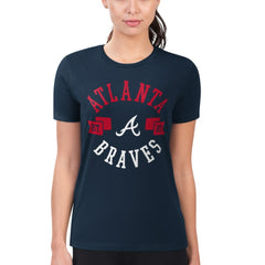 Atlanta Braves G-III 4Her by Carl Banks Women's Super-Slim Fit Lightweight City Graphic T-Shirt | MLB Outlet