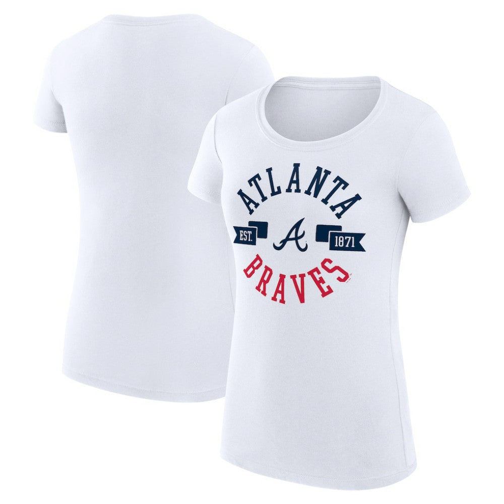 Atlanta Braves G-III 4Her by Carl Banks Women's Super-Slim Fit Lightweight City Graphic T-Shirt | MLB Outlet