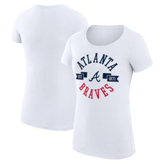 Atlanta Braves G-III 4Her by Carl Banks Women's Super-Slim Fit Lightweight City Graphic T-Shirt | MLB Outlet