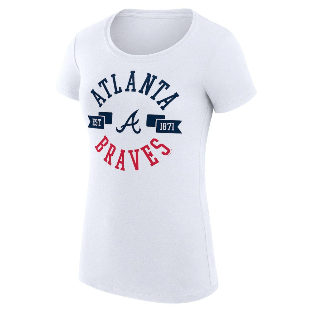 Atlanta Braves G-III 4Her by Carl Banks Women's Super-Slim Fit Lightweight City Graphic T-Shirt | MLB Outlet