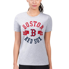 Boston Red Sox G-III 4Her by Carl Banks Women's Super-Slim Fit Lightweight City Graphic T-Shirt | MLB Sale