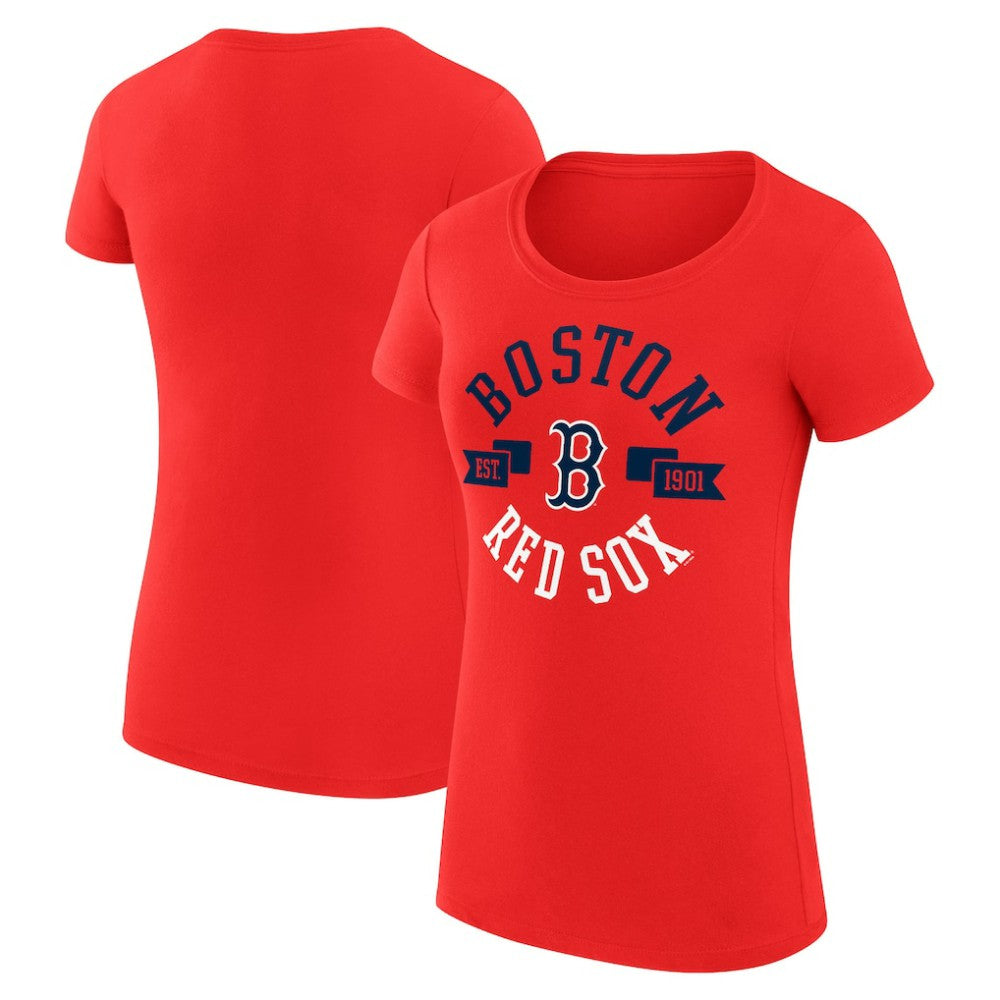 Boston Red Sox G-III 4Her by Carl Banks Women's Super-Slim Fit Lightweight City Graphic T-Shirt | MLB Sale