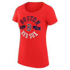 Boston Red Sox G-III 4Her by Carl Banks Women's Super-Slim Fit Lightweight City Graphic T-Shirt | MLB Sale