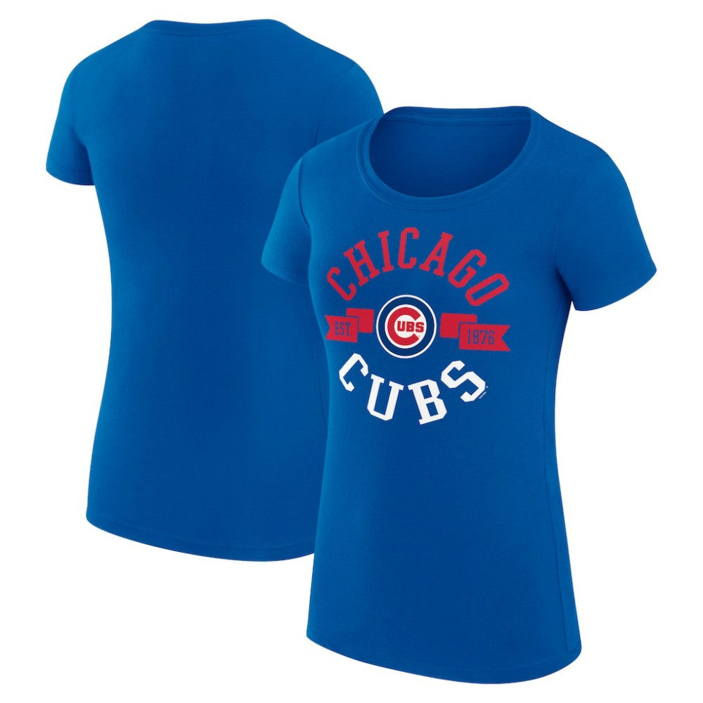 Chicago Cubs G-III 4Her by Carl Banks Women's Super-Slim Fit Lightweight City Graphic T-Shirt | MLB US