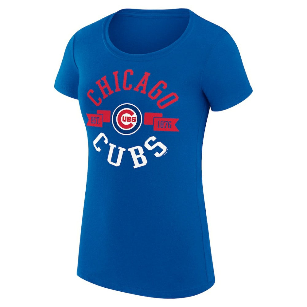Chicago Cubs G-III 4Her by Carl Banks Women's Super-Slim Fit Lightweight City Graphic T-Shirt | MLB US