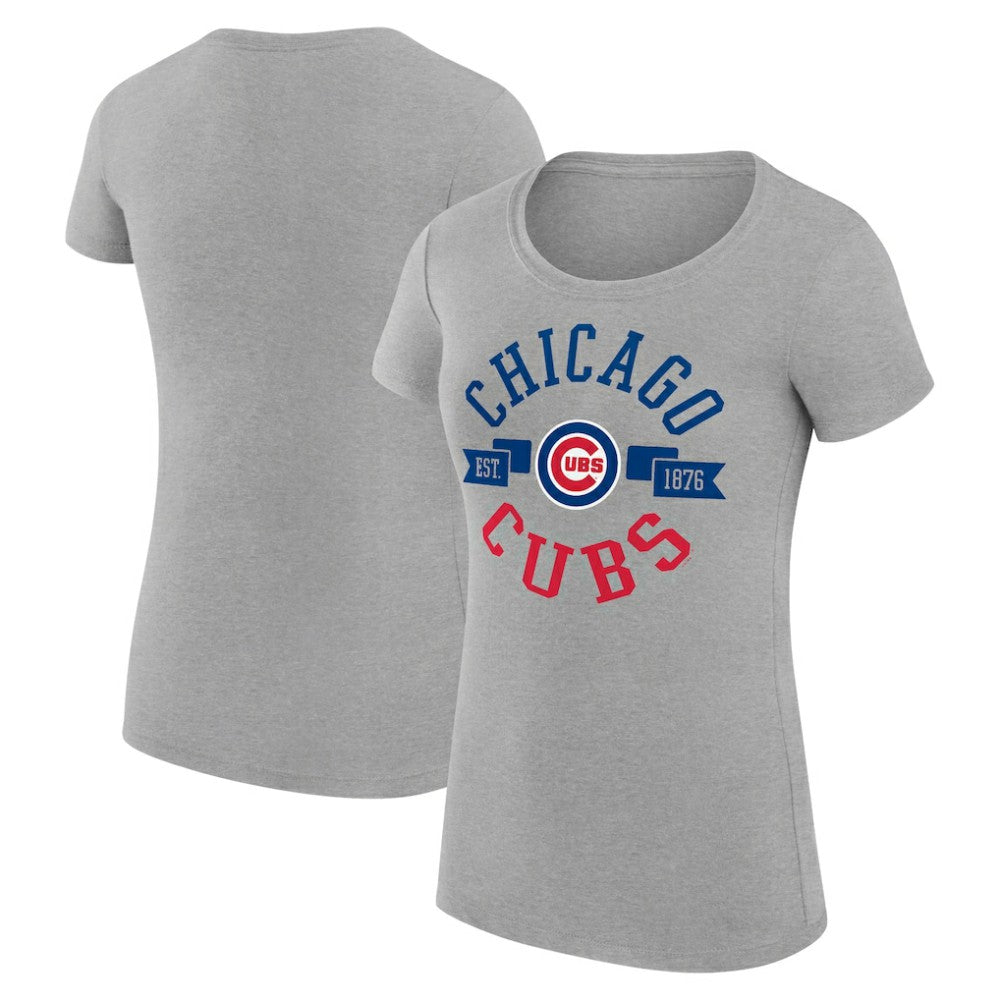Chicago Cubs G-III 4Her by Carl Banks Women's Super-Slim Fit Lightweight City Graphic T-Shirt | MLB US