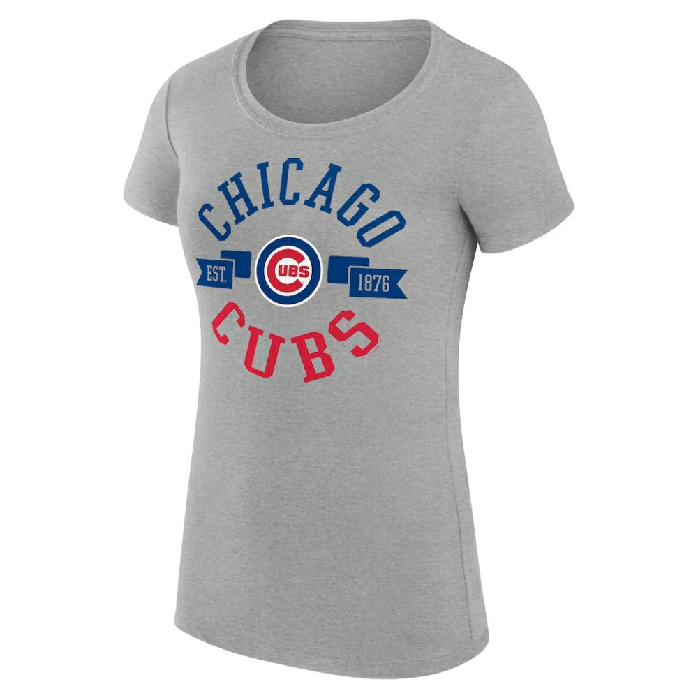 Chicago Cubs G-III 4Her by Carl Banks Women's Super-Slim Fit Lightweight City Graphic T-Shirt | MLB US