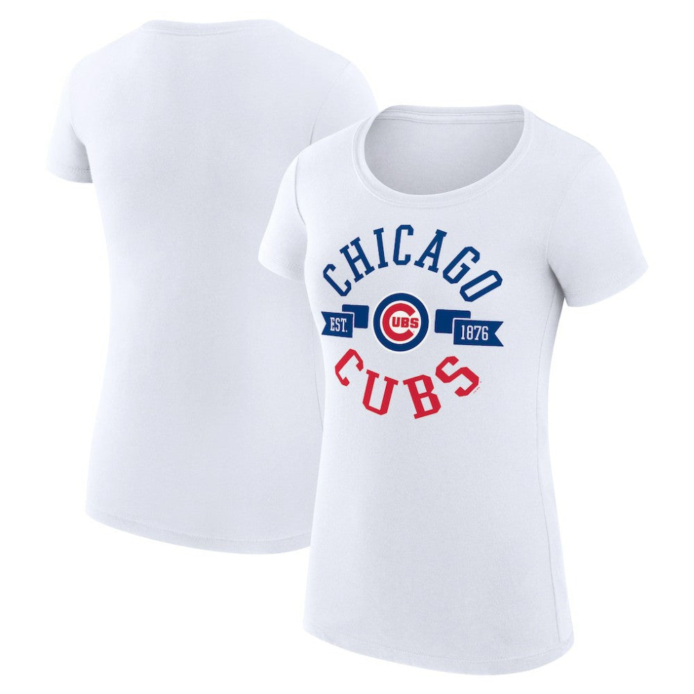 Chicago Cubs G-III 4Her by Carl Banks Women's Super-Slim Fit Lightweight City Graphic T-Shirt | MLB Near me