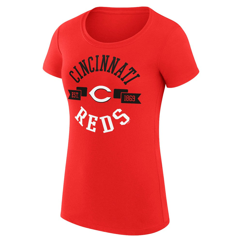 Cincinnati Reds G-III 4Her by Carl Banks Women's Super-Slim Fit Lightweight City Graphic T-Shirt | MLB Near me