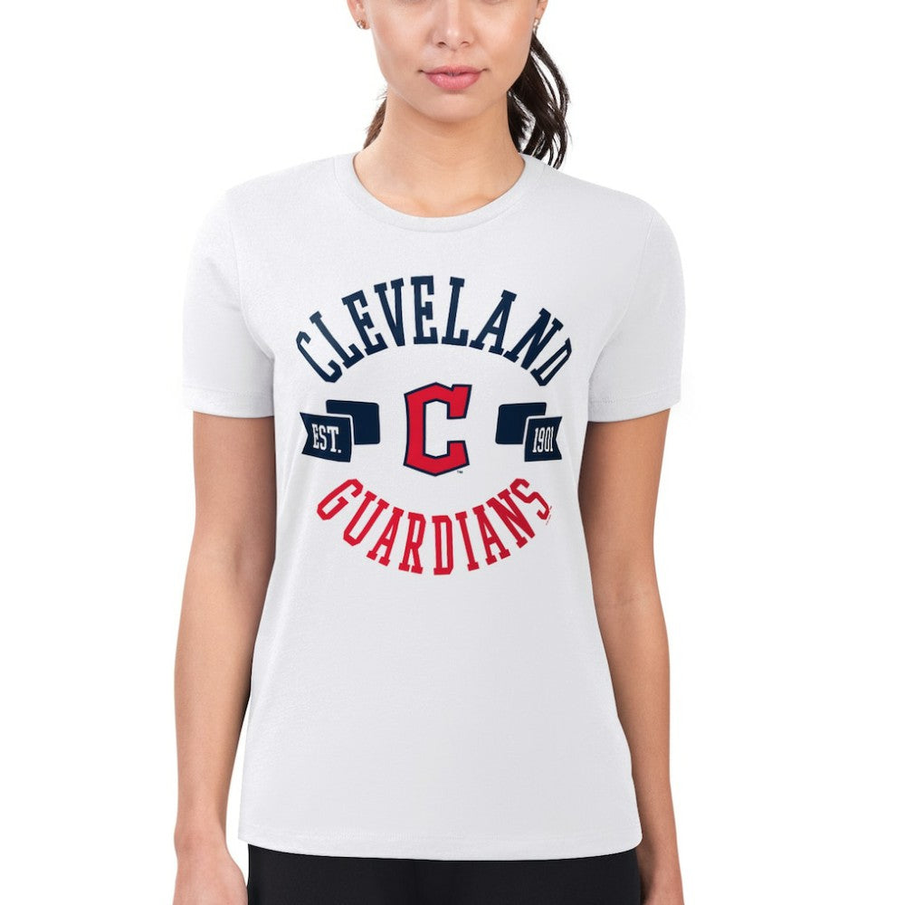 Cleveland Guardians G-III 4Her by Carl Banks Women's Super-Slim Fit Lightweight City Graphic T-Shirt | MLB US