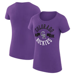 Colorado Rockies G-III 4Her by Carl Banks Women's Super-Slim Fit Lightweight City Graphic T-Shirt | MLB New