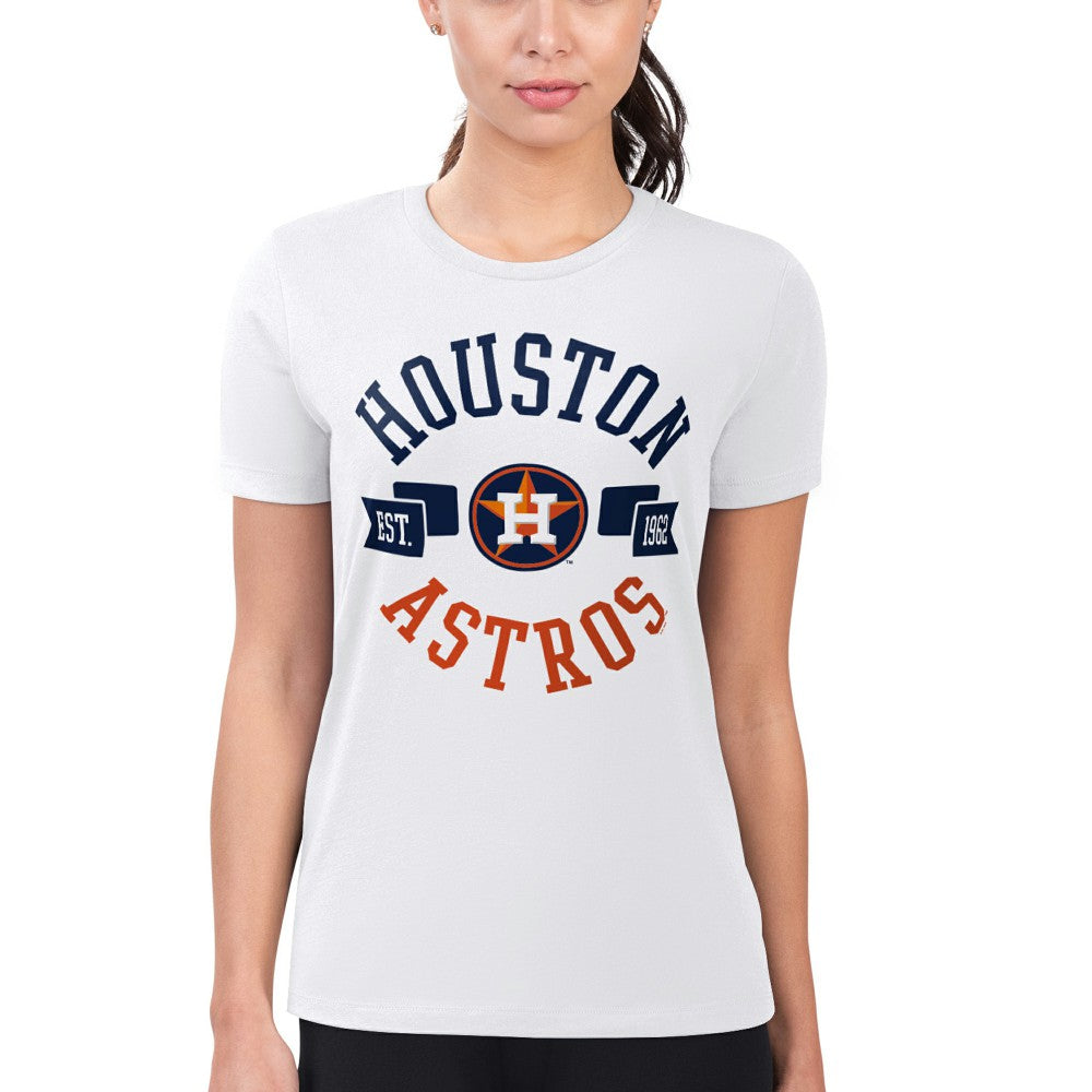 Houston Astros G-III 4Her by Carl Banks Women's Super-Slim Fit Lightweight City Graphic T-Shirt | MLB Outlet