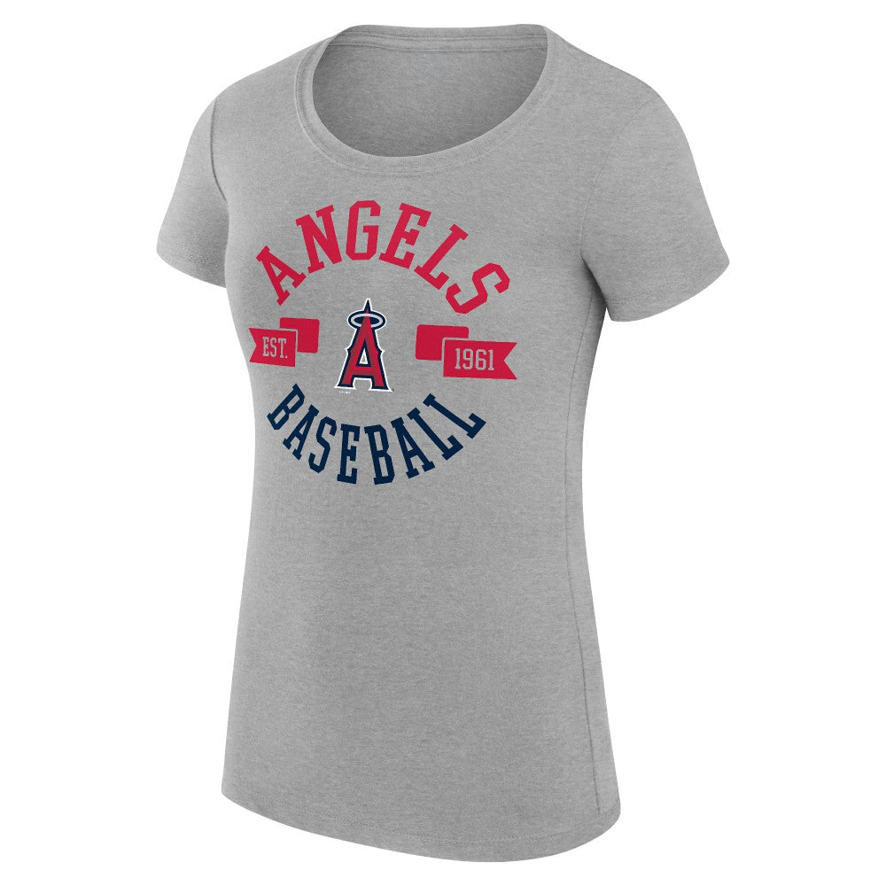 Los Angeles Angels G-III 4Her by Carl Banks Women's Super-Slim Fit Lightweight City Graphic T-Shirt | MLB Shop