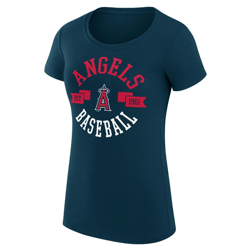 Los Angeles Angels G-III 4Her by Carl Banks Women's Super-Slim Fit Lightweight City Graphic T-Shirt | MLB US