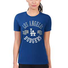 Los Angeles Dodgers G-III 4Her by Carl Banks Women's Super-Slim Fit Lightweight City Graphic T-Shirt | MLB For sale