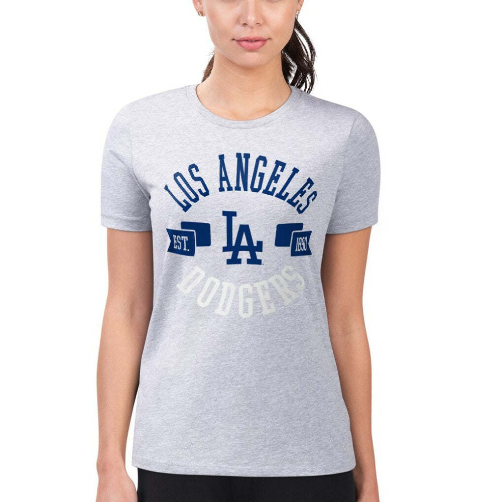 Los Angeles Dodgers G-III 4Her by Carl Banks Women's Super-Slim Fit Lightweight City Graphic T-Shirt | MLB Outlet