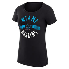 Miami Marlins G-III 4Her by Carl Banks Women's Super-Slim Fit Lightweight City Graphic T-Shirt | MLB Shop