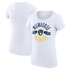 Milwaukee Brewers G-III 4Her by Carl Banks Women's Super-Slim Fit Lightweight City Graphic T-Shirt | MLB Outlet