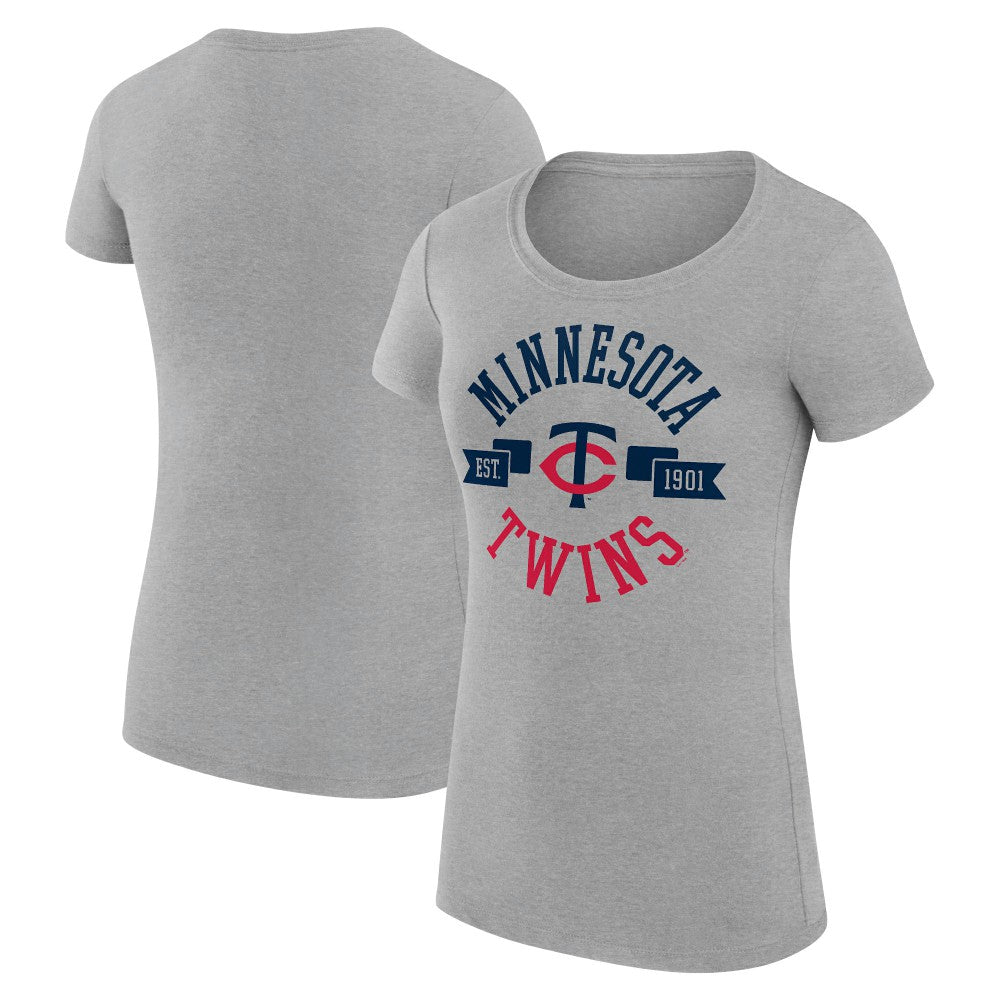 Minnesota Twins G-III 4Her by Carl Banks Women's Super-Slim Fit Lightweight City Graphic T-Shirt | MLB New