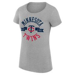 Minnesota Twins G-III 4Her by Carl Banks Women's Super-Slim Fit Lightweight City Graphic T-Shirt | MLB New