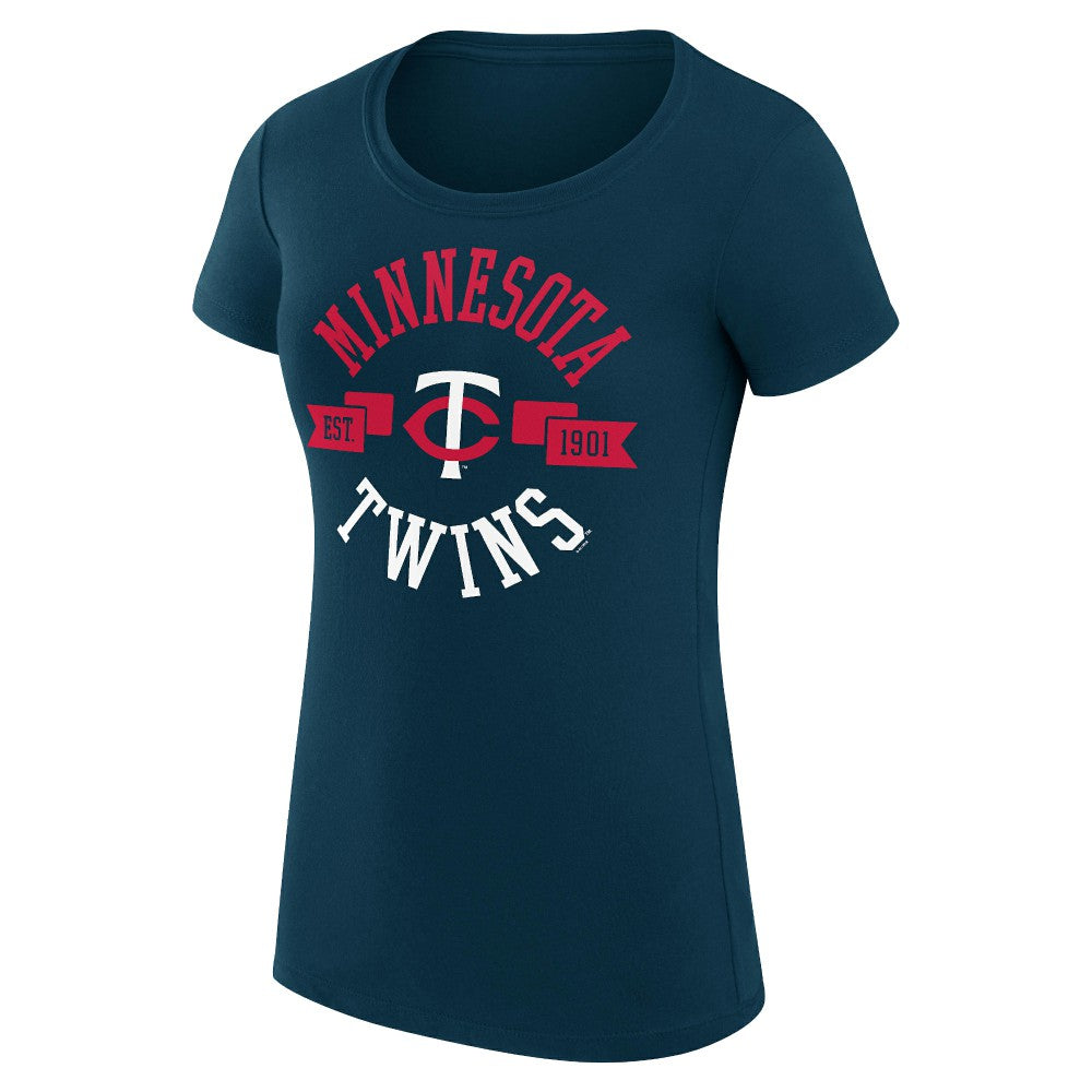 Minnesota Twins G-III 4Her by Carl Banks Women's Super-Slim Fit Lightweight City Graphic T-Shirt | MLB New