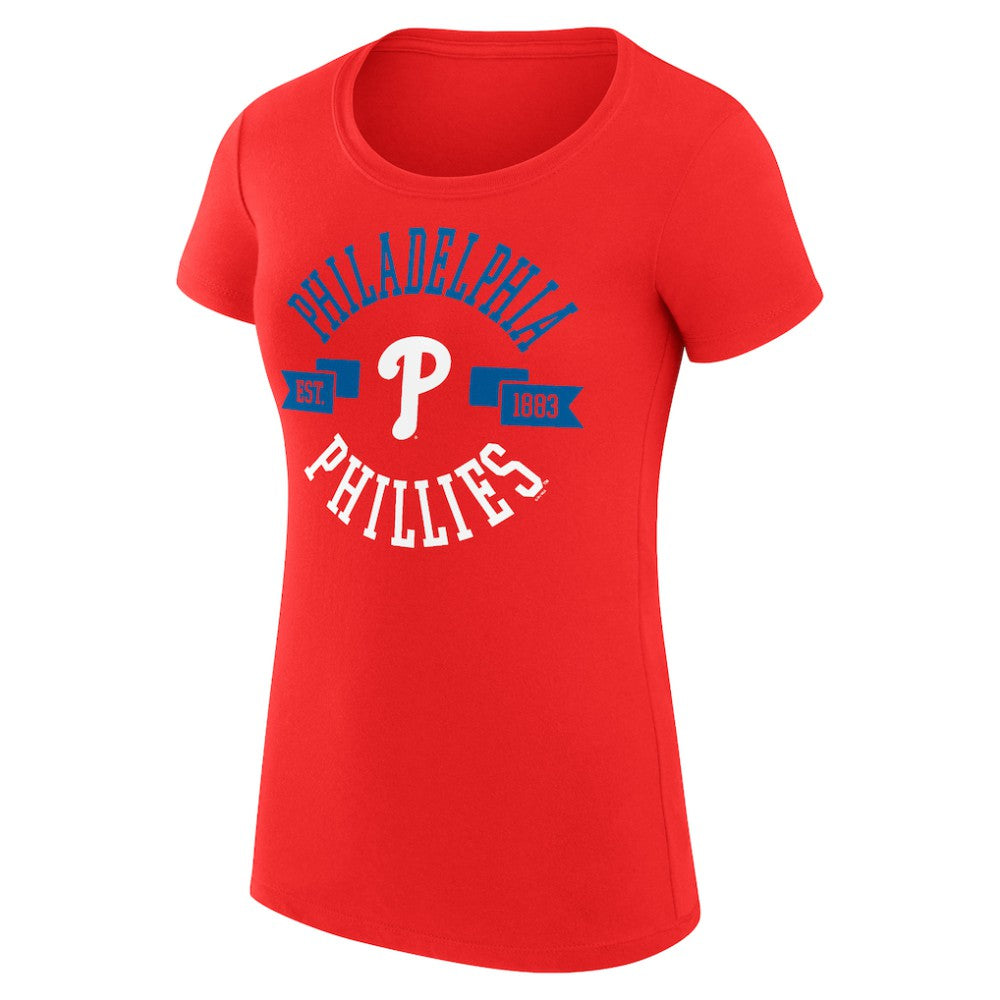 Philadelphia Phillies G-III 4Her by Carl Banks Women's Super-Slim Fit Lightweight City Graphic T-Shirt | MLB New