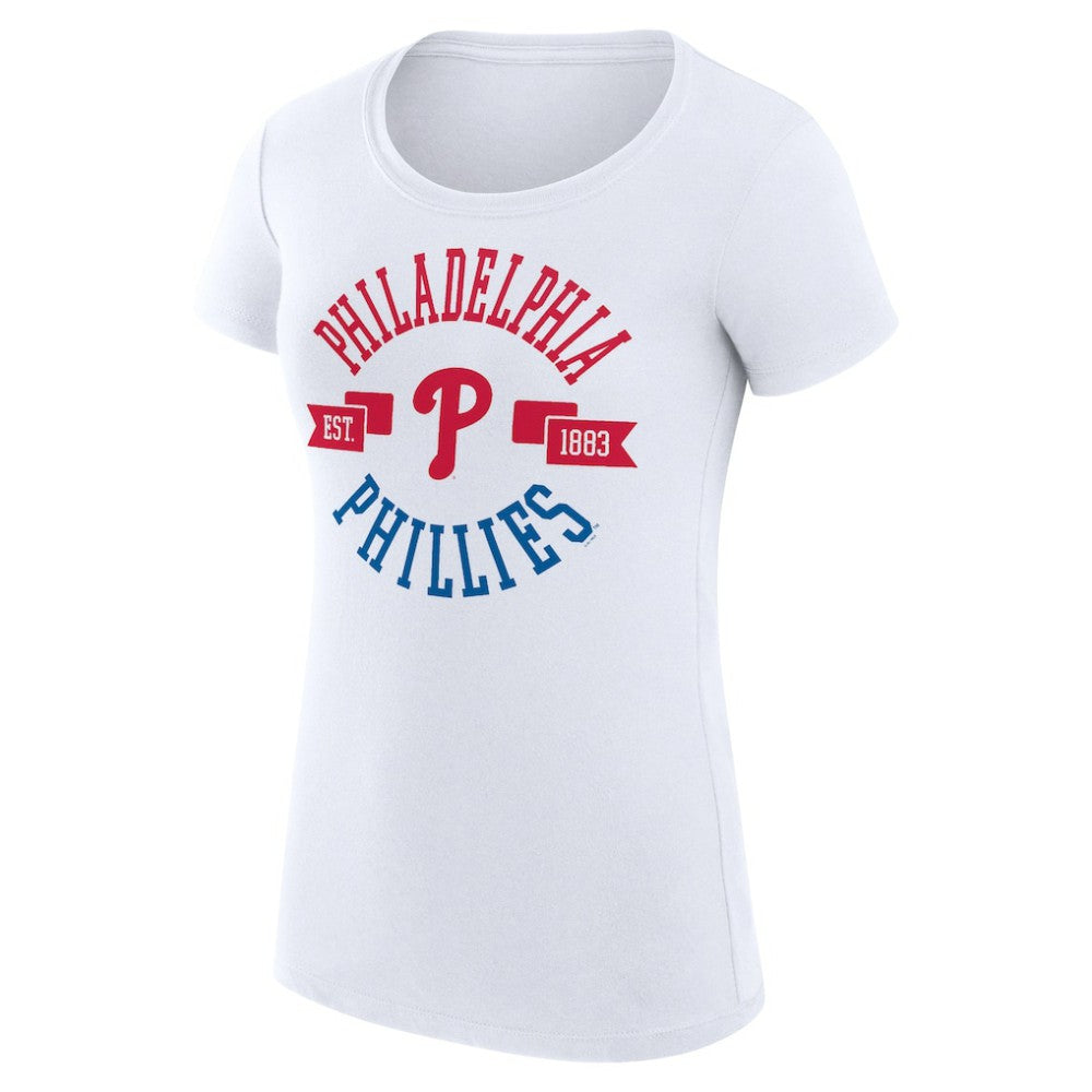 Philadelphia Phillies G-III 4Her by Carl Banks Women's Super-Slim Fit Lightweight City Graphic T-Shirt | MLB Shop