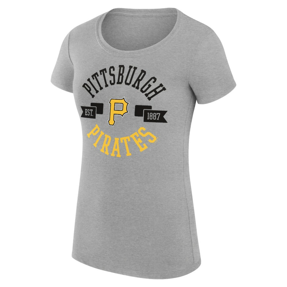 Pittsburgh Pirates G-III 4Her by Carl Banks Women's Super-Slim Fit Lightweight City Graphic T-Shirt | MLB Sale