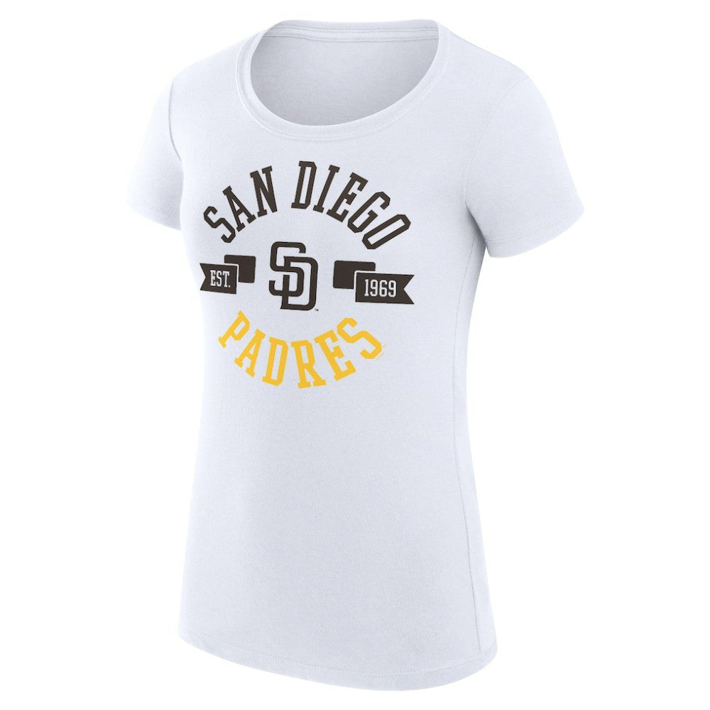 San Diego Padres G-III 4Her by Carl Banks Women's Super-Slim Fit Lightweight City Graphic T-Shirt | MLB Shop